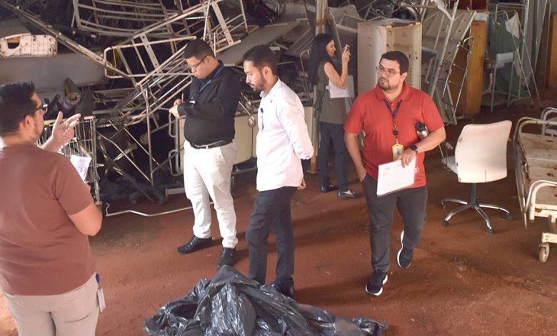 TCE-GO inspeciona equipamentos descartados pelo Hugo
