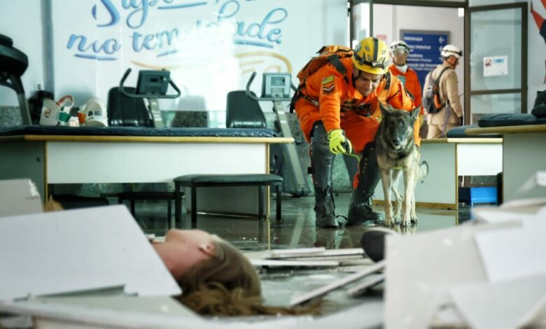 Bombeiros realiza simulado múltiplas vítimas no CRER