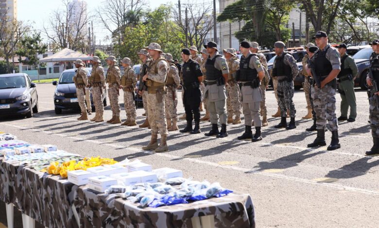 Operação Brasil Central divisas termina com 147 prisões e 4 Toneladas de drogas