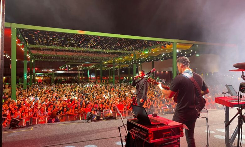 Grande Arraial de Goiânia atrai 20 mil pessoas em noite de Léo Magalhães