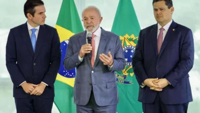 Hugo e Alcolumbre após recesso com Lula