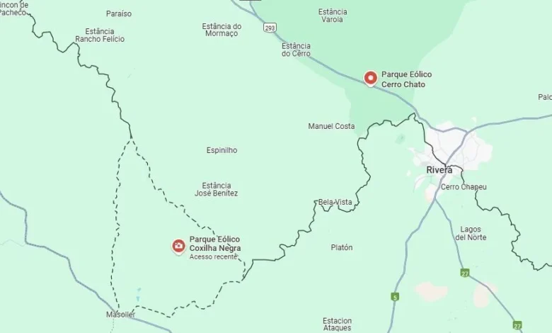 Usina eólica reacende tensão na fronteira Brasil-Uruguai