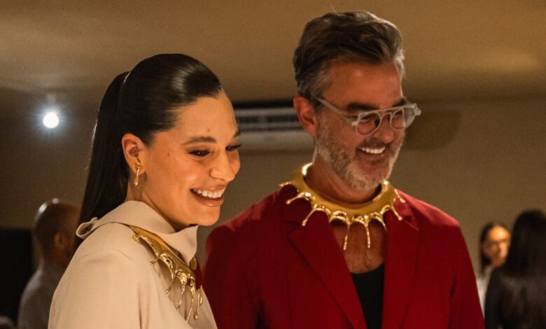 Coleção “Chuva” une arte, arquitetura e joalheria em criação de Anna Prata e Leo Romano