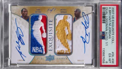 Card de Michael Jordan e Kobe Bryant quebra recorde