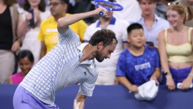 US Open: Medvedev se revolta, quebra raquete em fúria