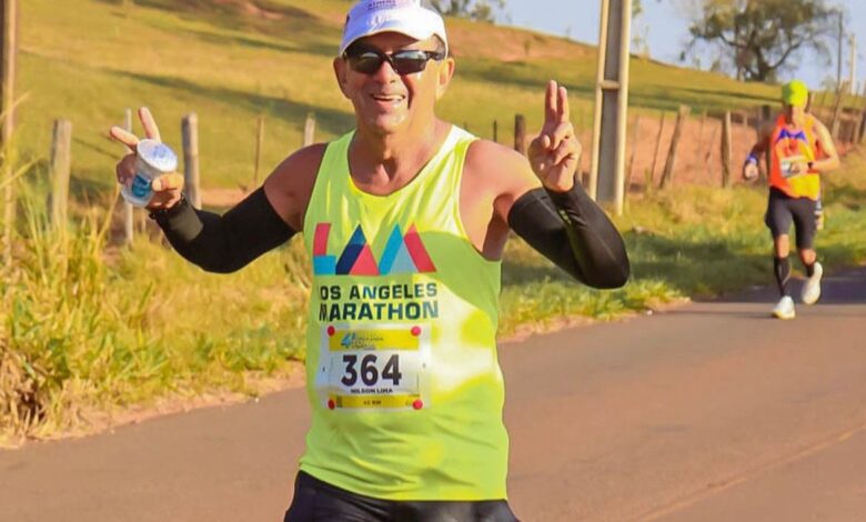 Ultramaratonista Nilson Lima na 12ª Maratona Internacional Goiânia