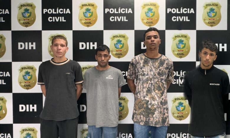 PC prende 4 por execução com tiro e facão em Goiânia