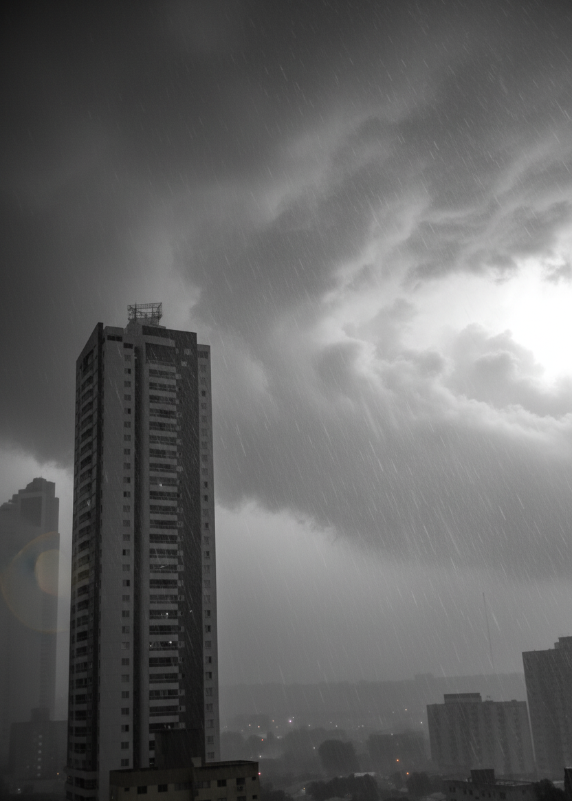 Temporal em Goiânia supera 97% da média do mês e acende preocupação