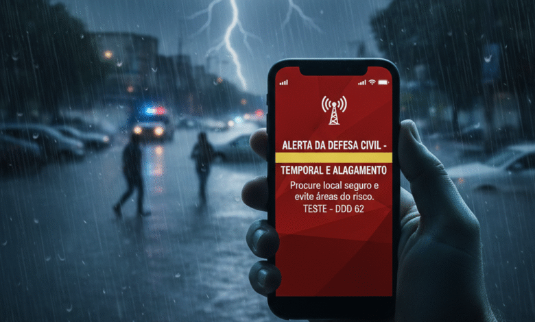 Goiânia testa sistema de alerta de chuvas via SMS