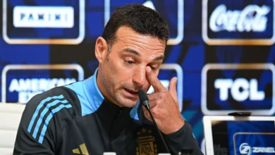 Scaloni se emociona ao falar de Messi em despedida