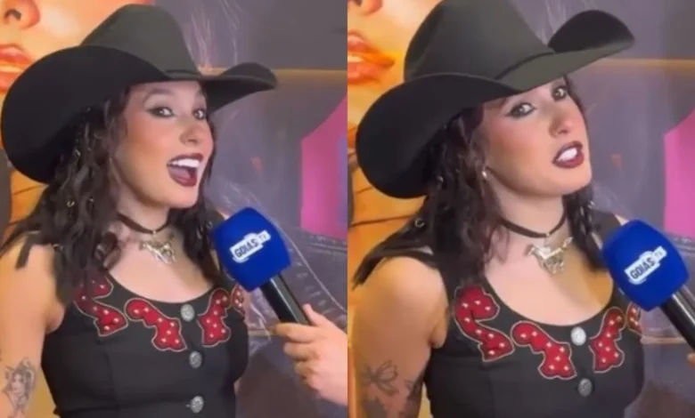 Ana Castela evita falar de Zé Felipe e interrompe entrevista