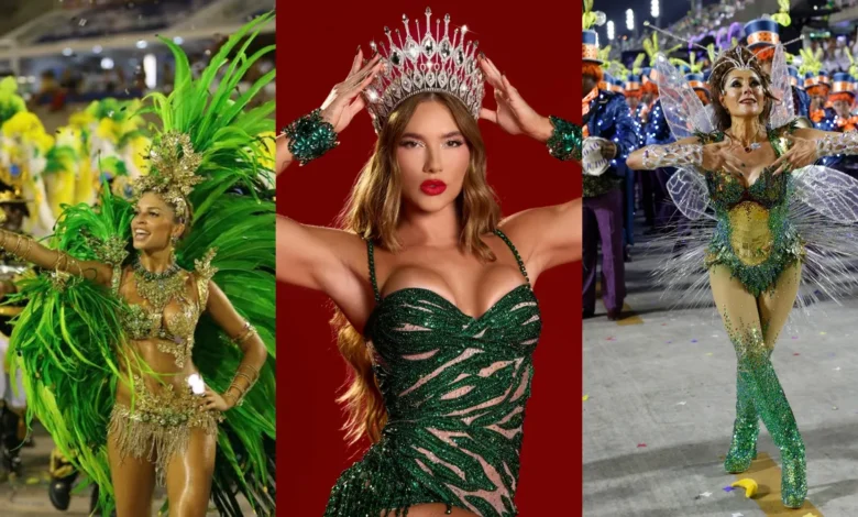 Rainha de bateria da Grande Rio: Virginia e antecessoras