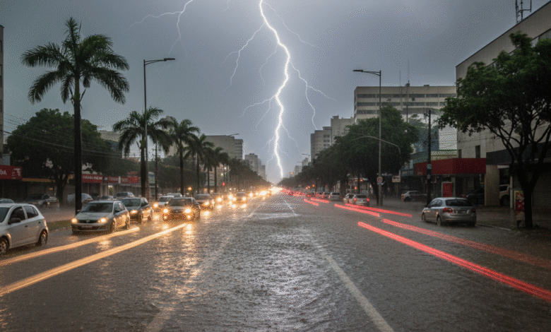 Goiânia deve ter as primeiras pancadas de chuva a partir de domingo