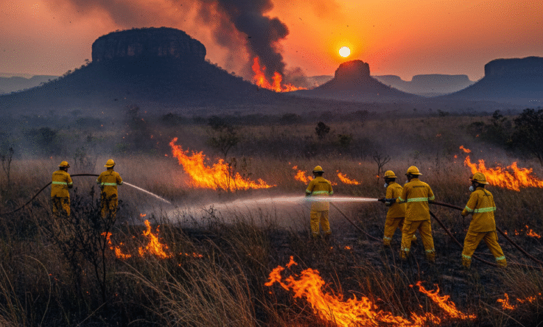 Goiás ultrapassa 1.000 focos de incêndio em Setembro e entra em alerta máximo