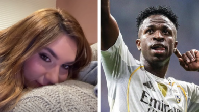 Virginia grava vídeo no closet de Vini Jr em Madrid