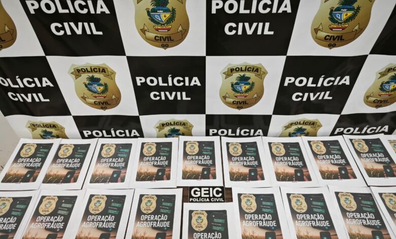 Operação Agrofraude: PCGO mira golpistas de R$ 120 mi