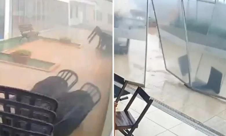 Temporal em Goiânia causa estragos em condomínio na sexta