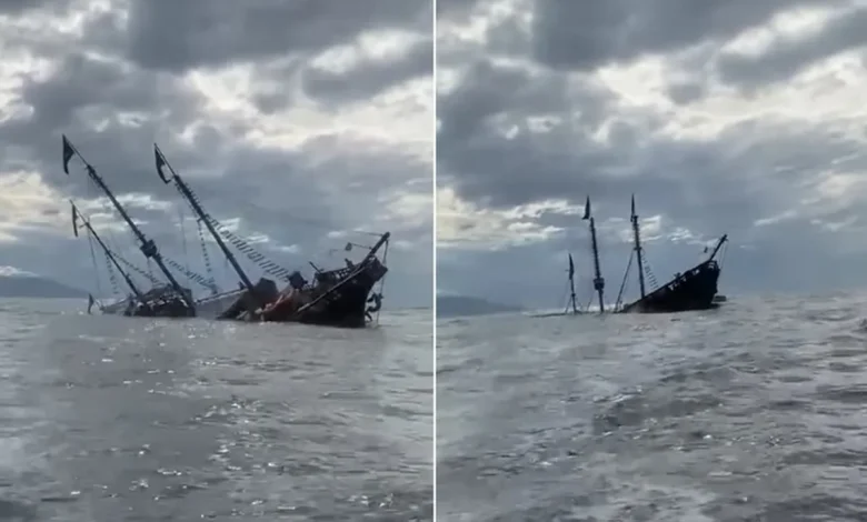 Galeão Santa Maria: réplica afunda no litoral do México