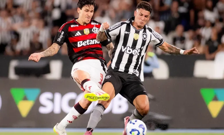 Flamengo 3 a 0 Botafogo e mantém Palmeiras na mira