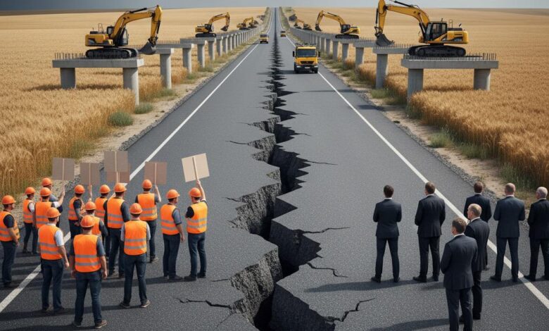 Após R$ 2,5 bilhões arrecadados, obras rodoviárias podem parar até 2026