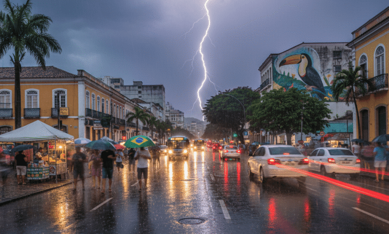 Alerta de tempestades em Goiás prevê ventos de 50 km/h