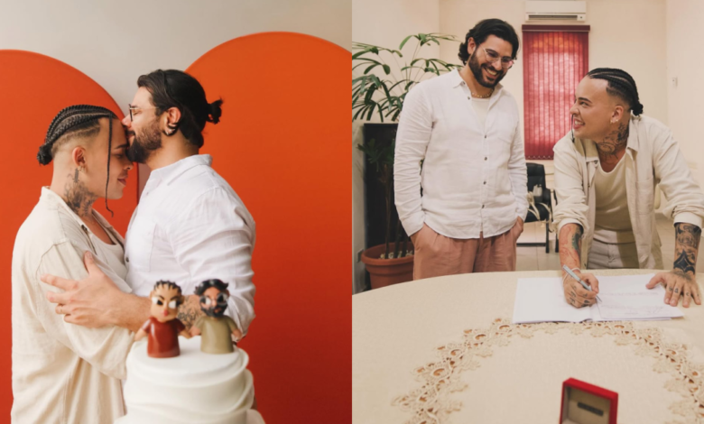 Gloria Groove casamento íntimo oficializa união de 11 anos