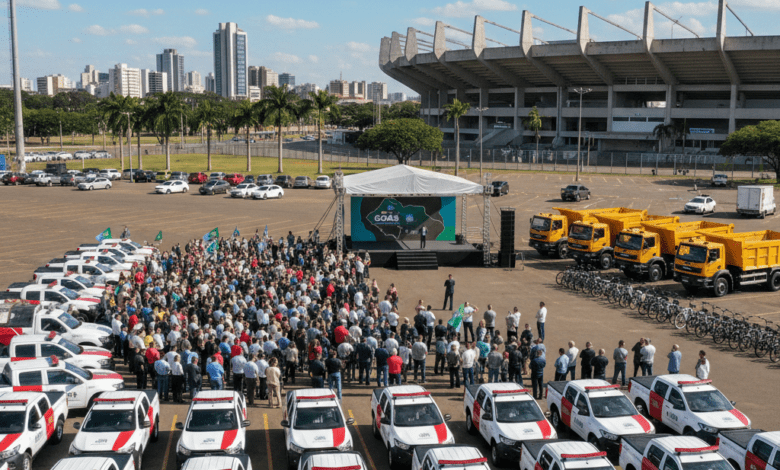Governo de Goiás entrega mais de 200 veículos para 206 municípios