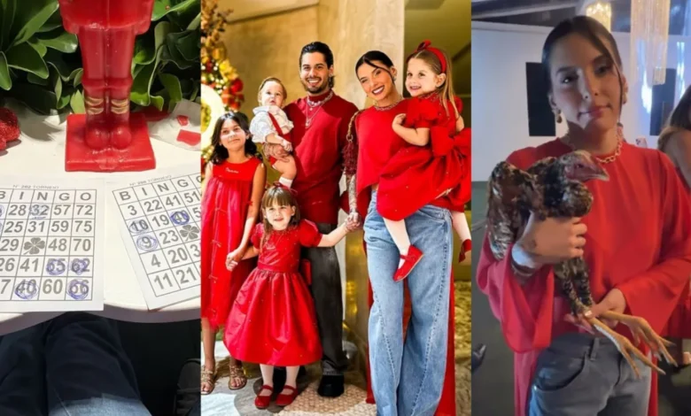 Virginia Fonseca passa véspera de Natal com família de Vini Jr.