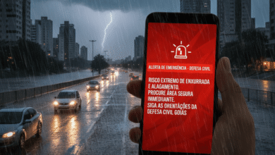 Alertas de desastres naturais em Goiás passam a ser transmitidos por torres de telefonia