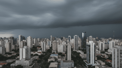 Goiânia entra em alerta laranja para chuvas intensas nesta segunda-feira