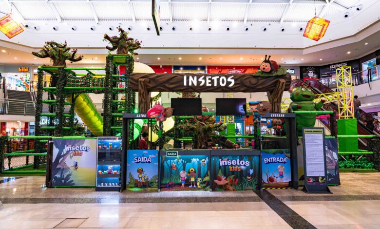 Espaço lúdico inspirado em insetos é opção de lazer em Aparecida