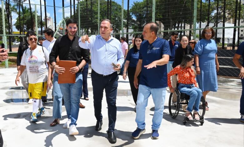 Praça do Avião recebe investimentos para se tornar complexo esportivo