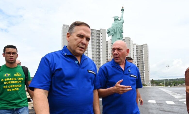 Mabel lança revitalização do viaduto Iris Rezende Machado em parceria com Luciano Hang da Havan