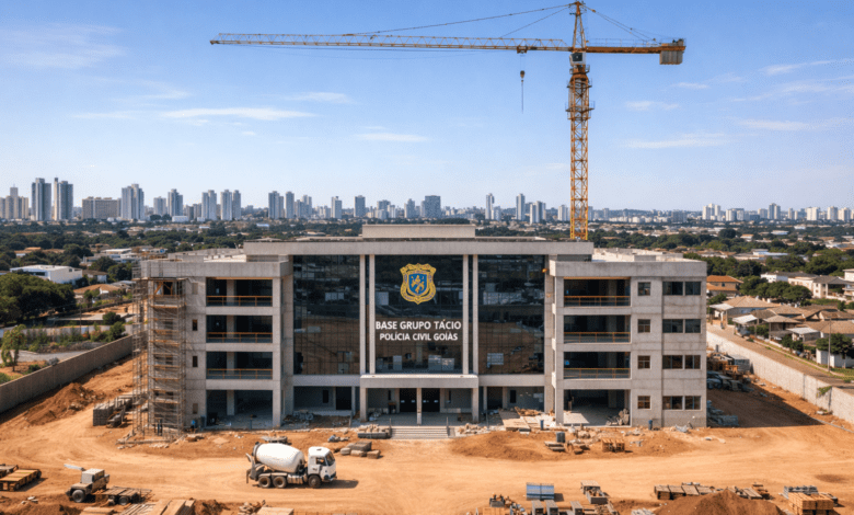 Polícia Civil inicia construção de nova base para grupo tático em Goiânia