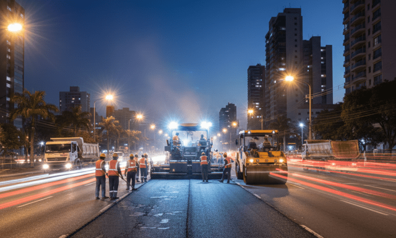 Goiânia terá obras de recapeamento durante o período noturno