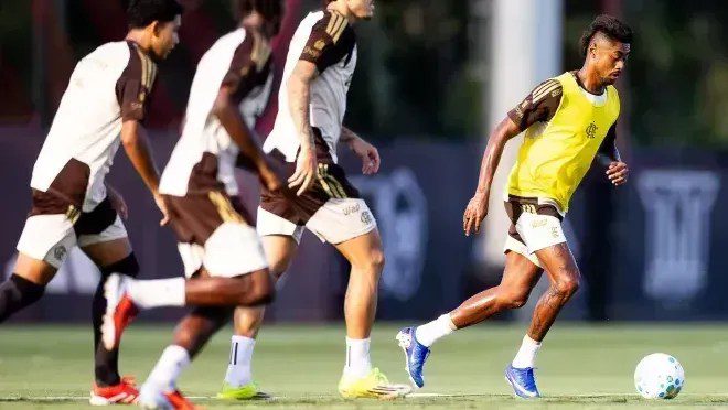 O elenco do Flamengo se reapresentou nesta quarta (25), no Ninho do Urubu, e iniciou os trabalhos na Data Fifa. A novidade ficou por conta de Bruno Henrique, que voltou a trabalhar com o elenco principal.nEm tratamento de pubalgia, o camisa 27 não entra em campo desde a final da Recopa Sul-Americana, na derrota e vice para o Lanús-ARG no Maracanã, em 26 de fevereiro. Assim, o experiente atacante perdeu os últimos seis jogos do Flamengo e ainda não esteve à disposição do técnico Leonardo Jardim.nnO próximo compromisso é no dia 2 de abril, contra o Bragantino fora de casa, pelo Brasileirão. Até lá, Jardim terá a oportunidade de fazer ajustes táticos e recuperar fisicamente o elenco. Contudo, trabalhará com um grupo reduzido, uma vez que vários jogadores estão a serviço de suas seleções.nAs ausências ficam por conta de Danilo e Léo Pereira (Brasil), Varela, De La Cruz e Arrascaeta (Uruguai), Carrascal (Colômbia) e Plata (Equador). A participação dos sete atletas no jogo contra o Bragantino será avaliada, considerando a logística e as condições físicas na volta da Data Fifa.nCom a saída de Bruno Henrique, o DM do Flamengo, agora, trabalha pela recuperação de dois atletas: Saúl, em recuperação de cirurgia no pé esquerdo desde janeiro, e Alex Sandro, com lesão muscular.nhttps://stories.cnnbrasil.com.br/esportes/jogador-do-chelsea-sera-punido-por-empurrar-gandula-na-champions/