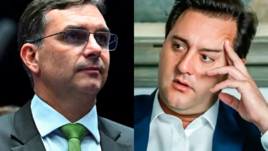 Flávio Bolsonaro pressiona Ratinho Jr. a sair da disputa após saber de escolha de Kassab