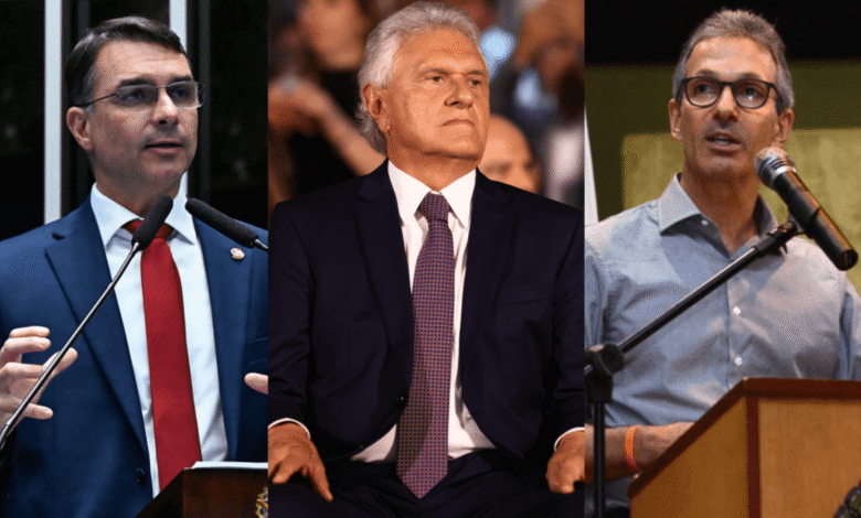 Flávio Bolsonaro busca união com Romeu Zema e Ronaldo Caiado para derrotar o PT