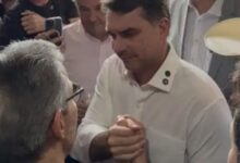 Romeu Zema e Flávio Bolsonaro anunciam unidade da direita em encontro em Belo Horizonte