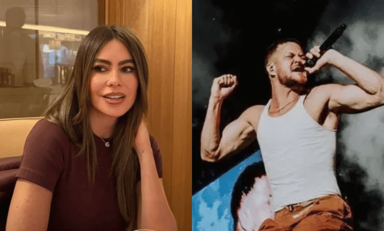 Sofía Vergara vista em jantar em Los Angeles com vocalista do Imagine Dragons